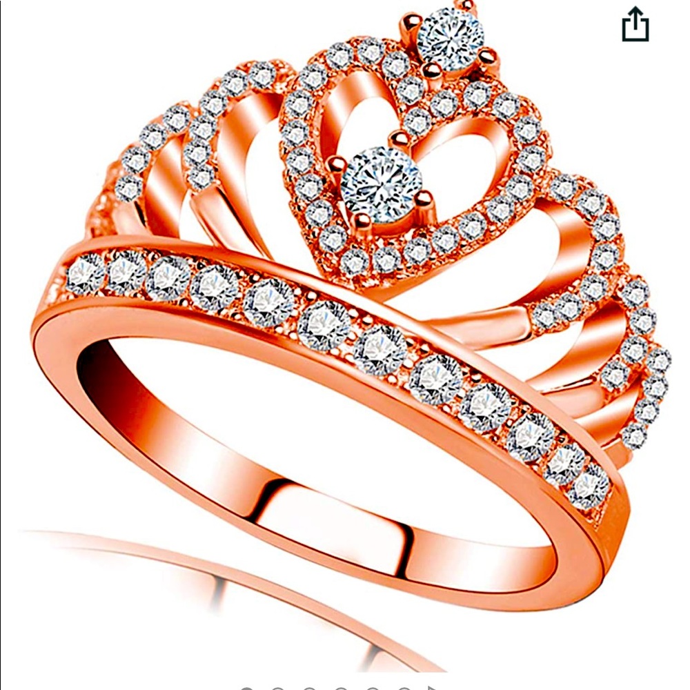 Rose Colored Princess Ring